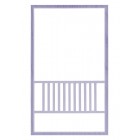 Решетка для фасада Фиджи 716х446 (542х356х6), цвет - RAL - 280 80 10, Сирень ТОВАР В ПУТИ