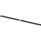 Ручка-профиль накладная L.1196мм, отделка черный бархат (матовый)